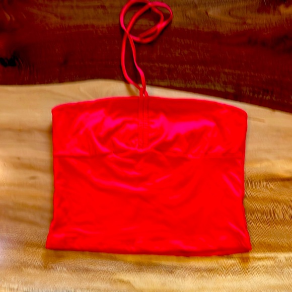 Red size large halter top - Picture 1 of 5